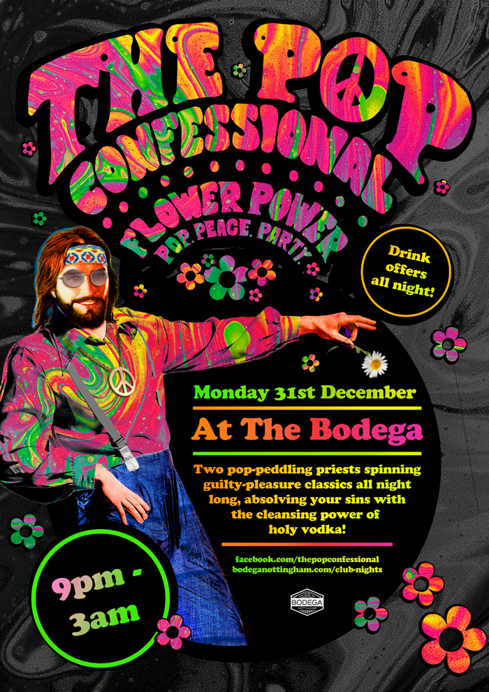 NYE - POP CONFESSIONAL Flower Power poster image